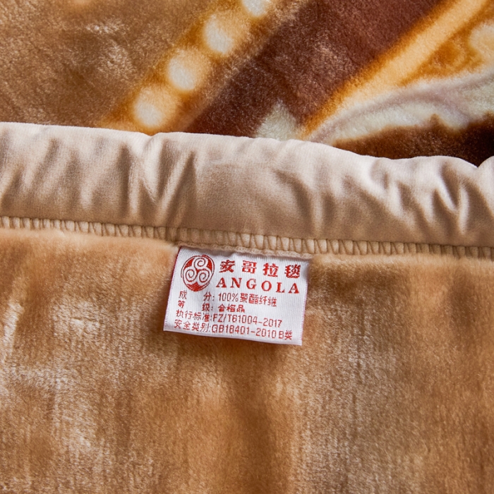 91家纺网 家纺一手货源 找家纺 凯轩毛毛毯毯子 2024新款安哥拉云毛毯毯子 毛毛毯毯子 皇室世家  卡其