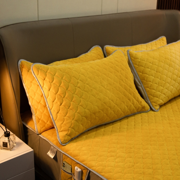 91家纺网 家纺一手货源 找家纺 （总）棉生活家纺 2021新款秋冬多功能牛奶绒床笠