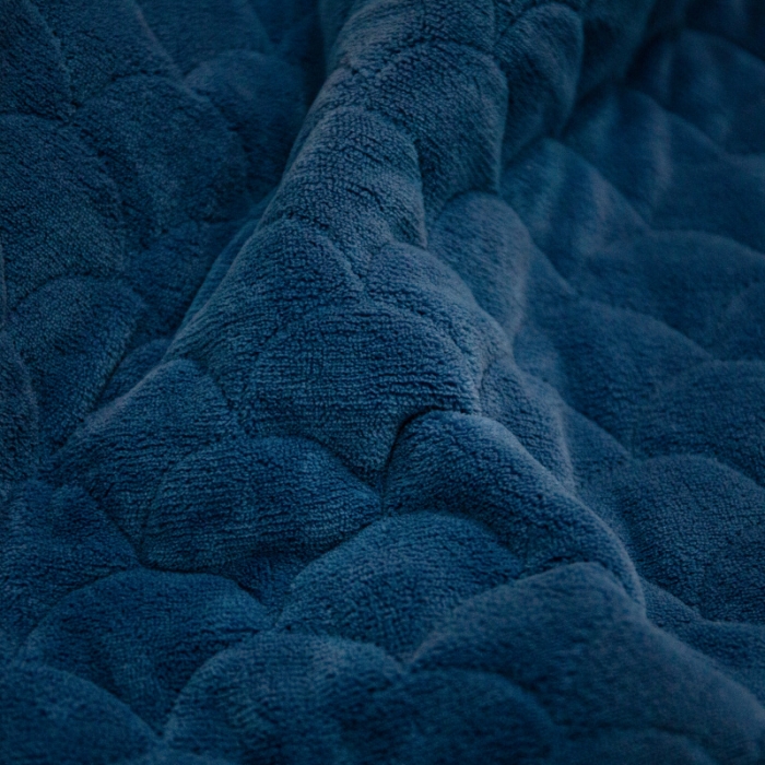 91家纺网 家纺一手货源 找家纺 棉生活家纺 2021新款秋冬多功能牛奶绒床笠 月光蓝