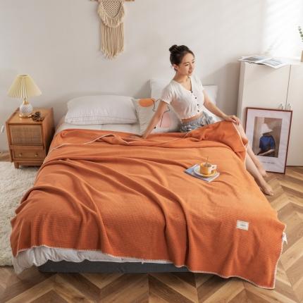 91家纺网 家纺一手货源 找家纺 （总）BOSS 2021新款华夫格牛奶绒多功能毯