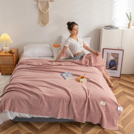 91家纺网 家纺一手货源 找家纺 （总）BOSS 2021新款华夫格牛奶绒多功能毯