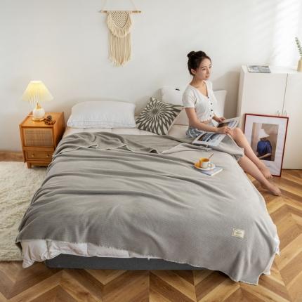 91家纺网 家纺一手货源 找家纺 （总）BOSS 2021新款华夫格牛奶绒多功能毯