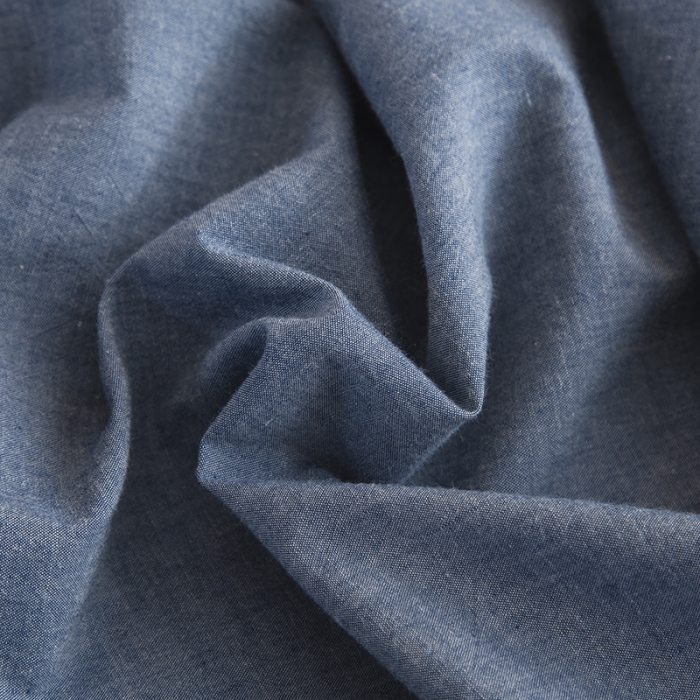 91家纺网 家纺一手货源 找家纺 柠萌2021新款全棉色织水洗棉枕套 牛仔蓝（一只）