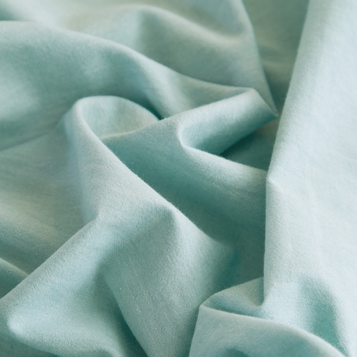 91家纺网 家纺一手货源 找家纺 柠萌2021新款全棉色织水洗棉枕套 浅绿（一只）