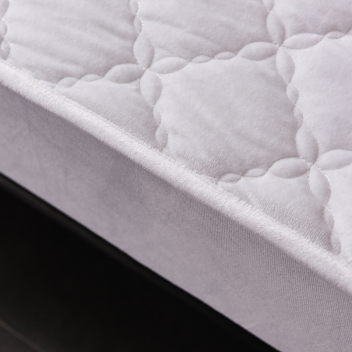 91家纺网 家纺一手货源 找家纺 床笠人家 2023新款水晶绒夹棉床笠 米白