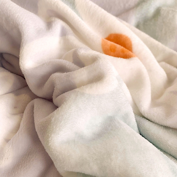 91家纺网 家纺一手货源 找家纺 慕尚家纺2022新款牛奶绒贝贝绒三层加厚毛毯加厚毯-蓝菊