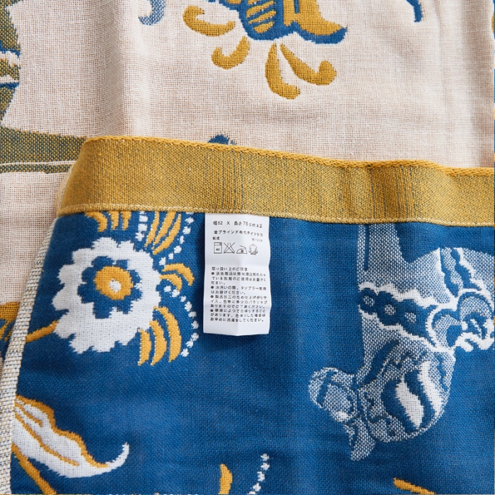 91家纺网 家纺一手货源 找家纺 朴尔2021年新款全棉多彩四层纱布枕巾 花园马-驼