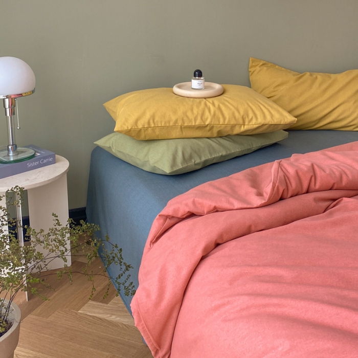 91家纺网 家纺一手货源 找家纺 （总）怡家居 2021新款全棉磨毛混搭四件套