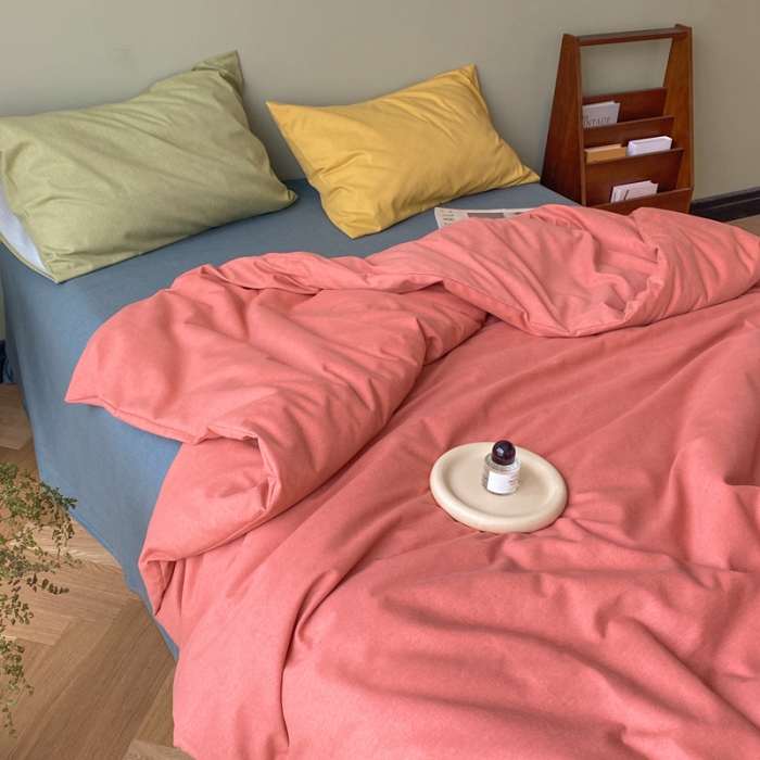 91家纺网 家纺一手货源 找家纺 怡家居 2021新款全棉磨毛混搭四件套 妃