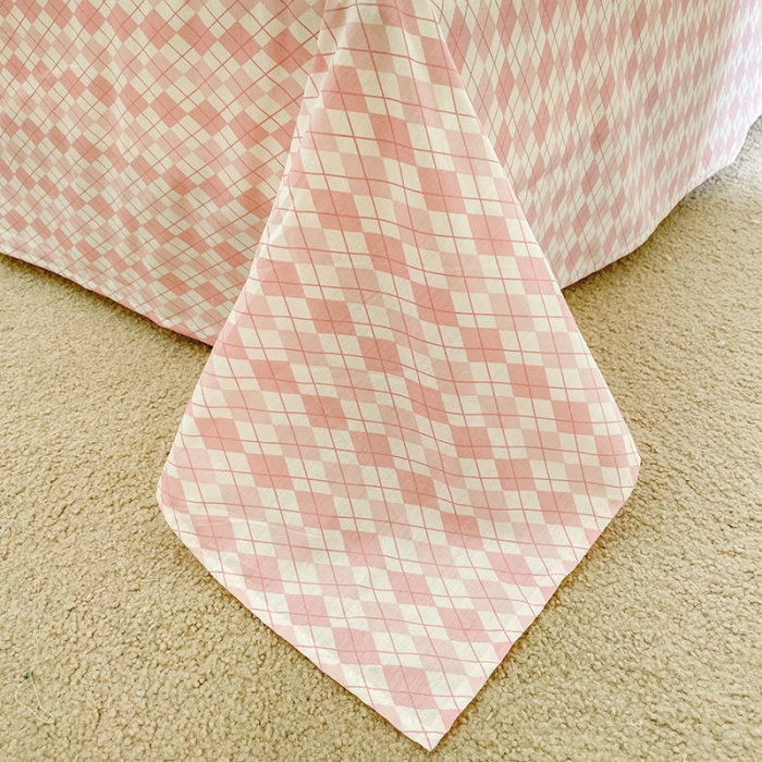 91家纺网 家纺一手货源 找家纺 （总）琪格格 2022新款花边款纯棉荷叶边四件套