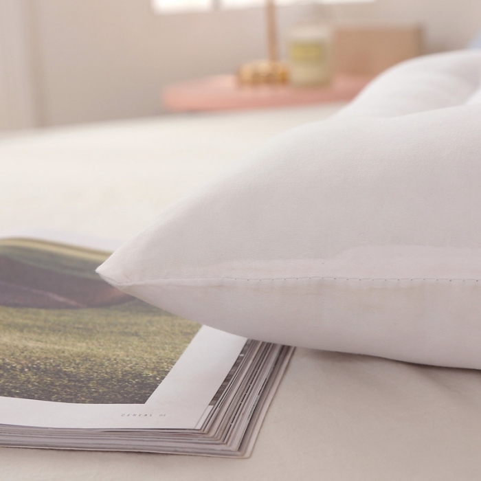 91家纺网 家纺一手货源 找家纺 锦绣万家 2021新款儿童决明子枕头枕芯30*50一只 白色（基础款）