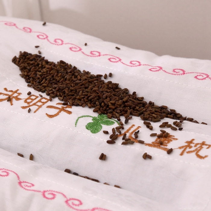 91家纺网 家纺一手货源 找家纺 锦绣万家 2021新款儿童决明子枕头枕芯30*50一只 决明子儿童枕（绣花款）