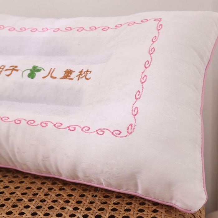 91家纺网 家纺一手货源 找家纺 锦绣万家 2021新款儿童决明子枕头枕芯30*50一只 决明子儿童枕（绣花款）