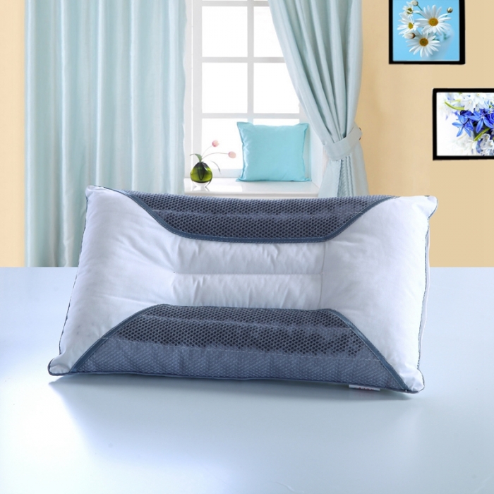 91家纺网 家纺一手货源 找家纺 锦绣万家 2021新款儿童决明子枕头枕芯30*50一只 尖角网童枕（休闲款）