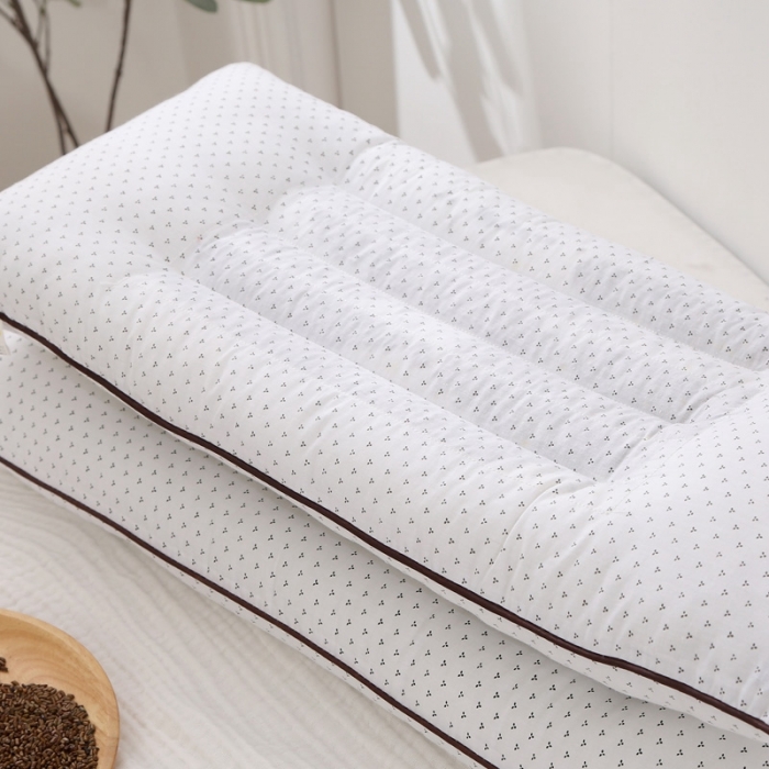 91家纺网 家纺一手货源 找家纺 锦绣万家 2021新款加长儿童决明子枕头枕芯一只 加长儿童决明子枕32*68cm