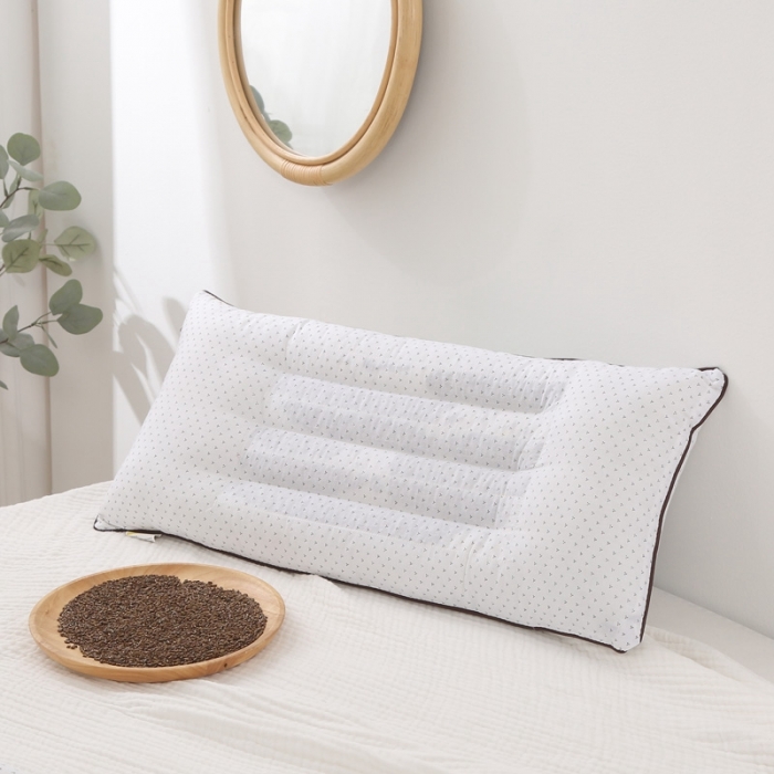 91家纺网 家纺一手货源 找家纺 锦绣万家 2021新款加长儿童决明子枕头枕芯一只 加长儿童决明子枕32*68cm