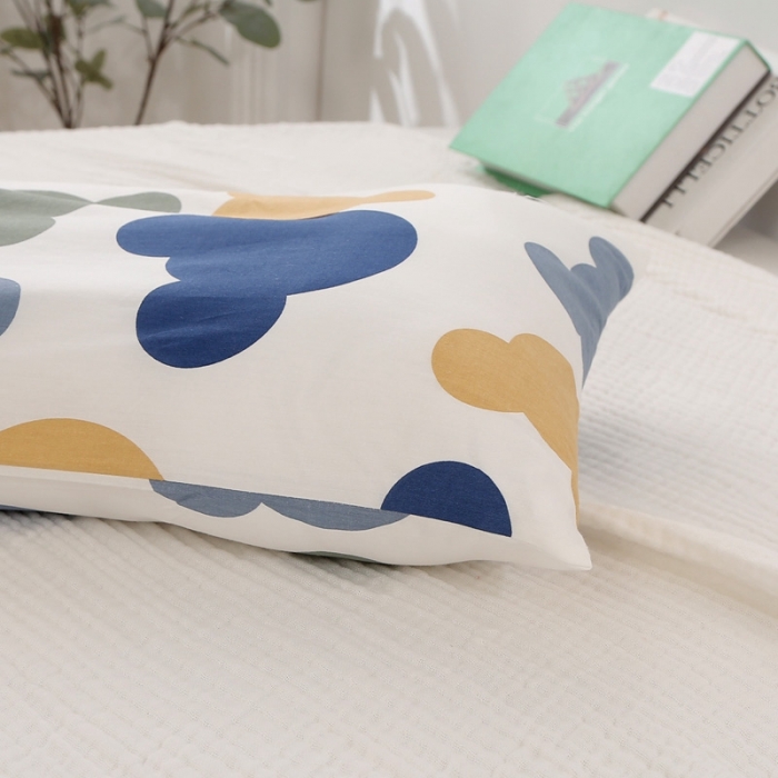 91家纺网 家纺一手货源 找家纺 锦绣万家 2021新款加长儿童决明子枕头枕芯一只 多彩熊仔（配套加长枕套35*70cm）