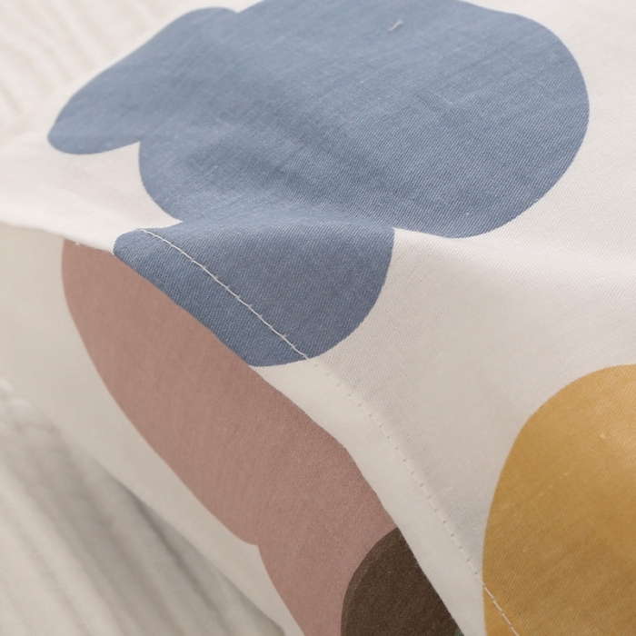 91家纺网 家纺一手货源 找家纺 锦绣万家 2021新款加长儿童决明子枕头枕芯一只 多彩熊仔（配套加长枕套35*70cm）