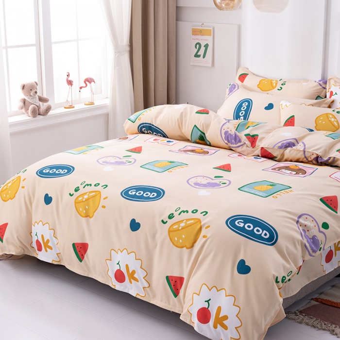 91家纺网 家纺一手货源 找家纺 佑佳家纺 2024新款磨毛印花植物羊绒单被套 彩虹甜心-萝莉梦