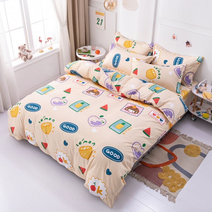 91家纺网 家纺一手货源 找家纺 佑佳家纺 2024新款磨毛印花植物羊绒单被套 彩虹甜心-萝莉梦