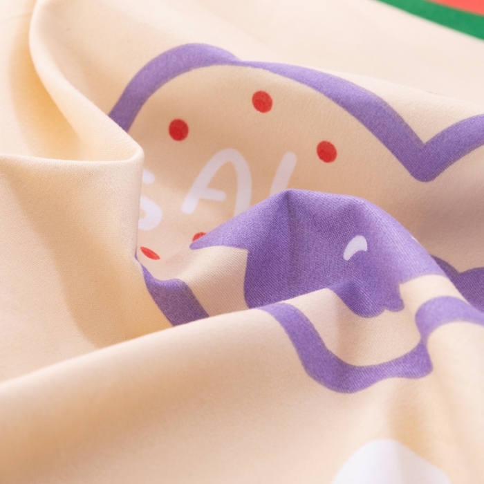 91家纺网 家纺一手货源 找家纺 佑佳家纺 2024新款磨毛印花植物羊绒单被套 彩虹甜心-萝莉梦