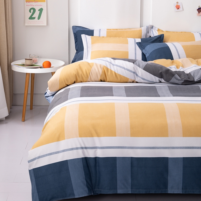 91家纺网 家纺一手货源 找家纺 佑佳家纺 2024新款磨毛印花植物羊绒单被套 光影流年-时尚灰