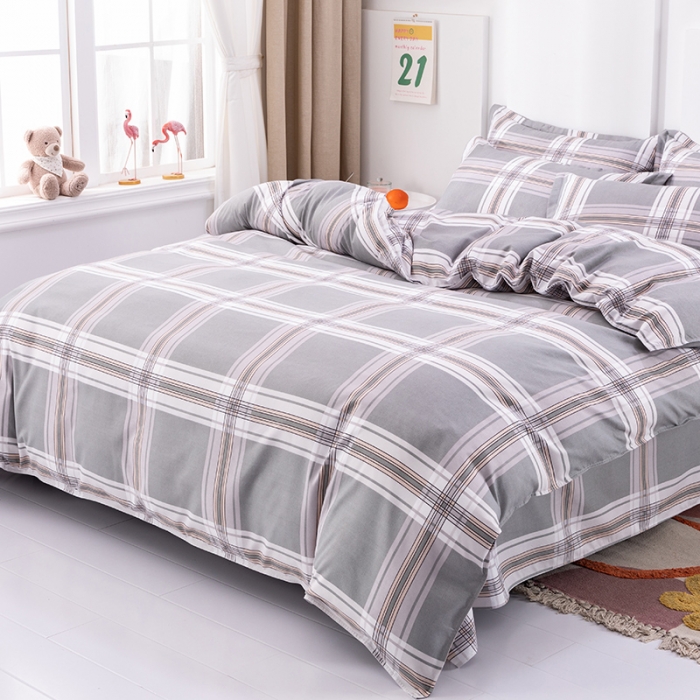 91家纺网 家纺一手货源 找家纺 佑佳家纺 2024新款磨毛印花植物羊绒单被套 极致空间-高级灰