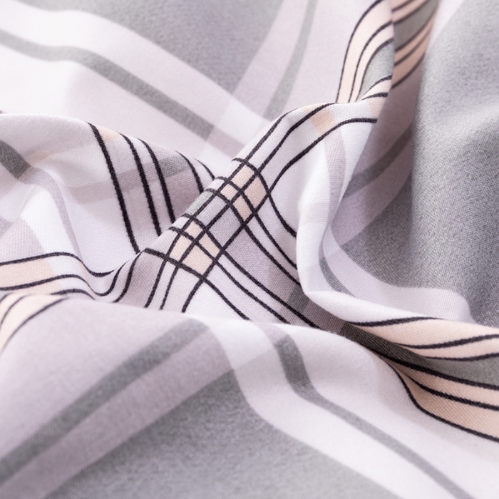 91家纺网 家纺一手货源 找家纺 佑佳家纺 2024新款磨毛印花植物羊绒单被套 极致空间-高级灰