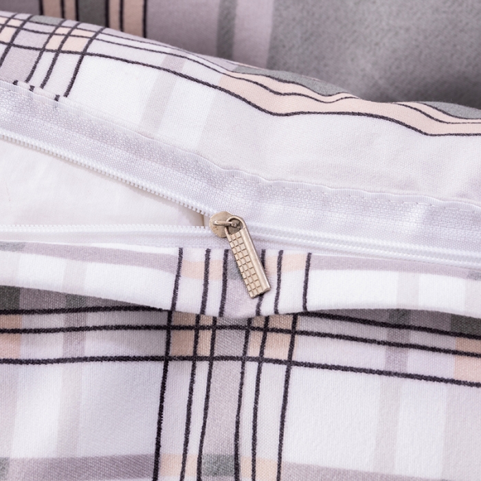 91家纺网 家纺一手货源 找家纺 佑佳家纺 2024新款磨毛印花植物羊绒单被套 极致空间-高级灰