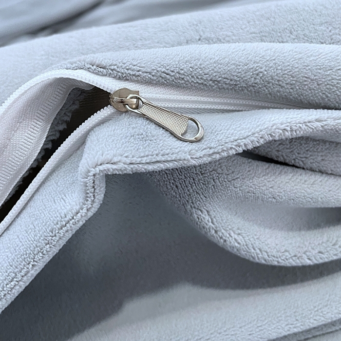 91家纺网 家纺一手货源 找家纺 榻尚家居 2021新款柔暖绒四件套茱莉系列 茱莉灰