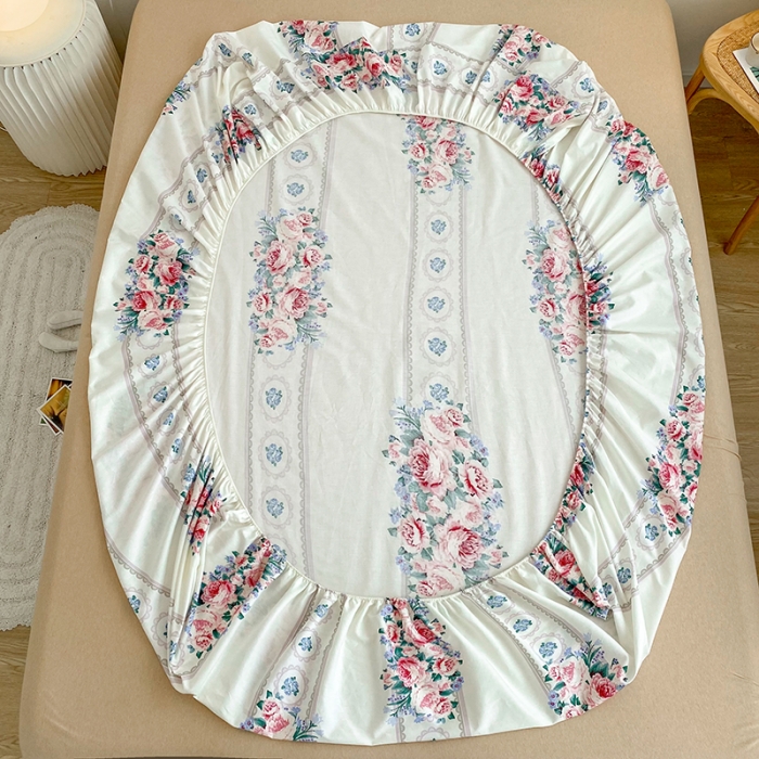 91家纺网 家纺一手货源 找家纺 简宜家居 2021新款全棉A版床笠 白月光