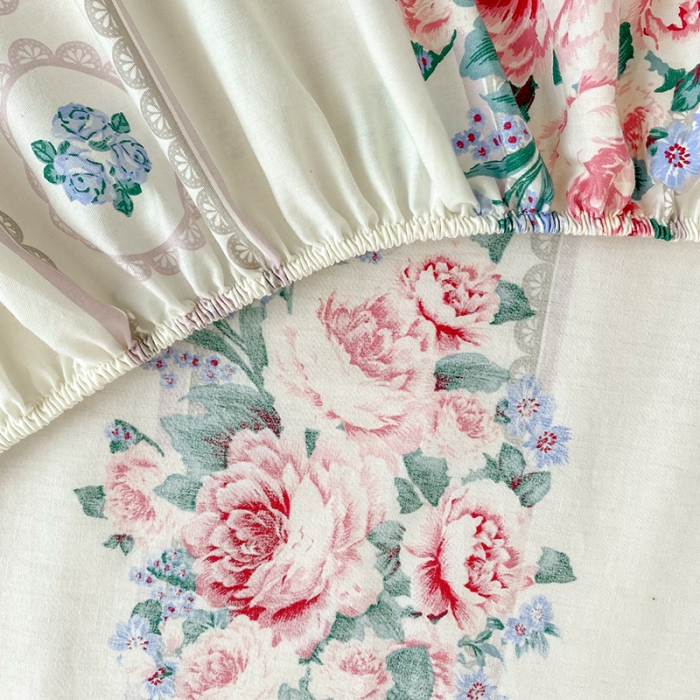 91家纺网 家纺一手货源 找家纺 简宜家居 2021新款全棉A版床笠 白月光