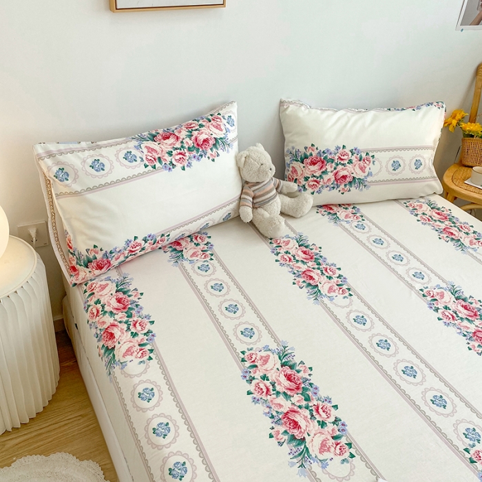 91家纺网 家纺一手货源 找家纺 简宜家居 2021新款全棉A版床笠 白月光