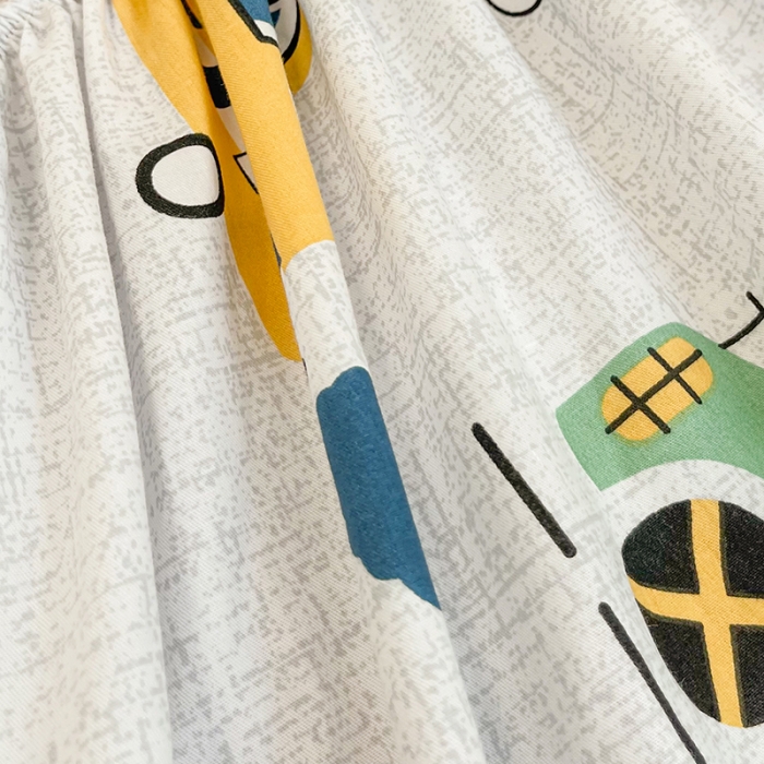 91家纺网 家纺一手货源 找家纺 简宜家居 2021新款全棉A版床笠 嘟嘟小车