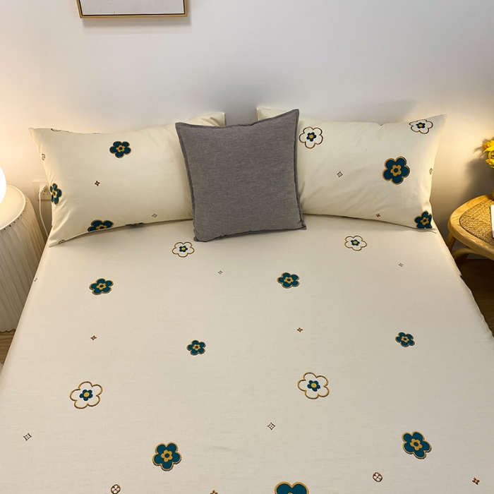 91家纺网 家纺一手货源 找家纺 简宜家居 2021新款全棉A版床笠 兰朵