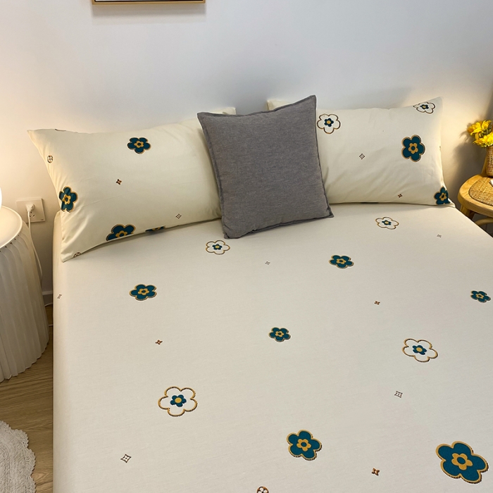 91家纺网 家纺一手货源 找家纺 简宜家居 2021新款全棉A版床笠 兰朵