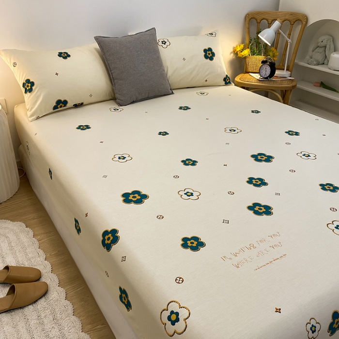 91家纺网 家纺一手货源 找家纺 简宜家居 2021新款全棉A版床笠 兰朵