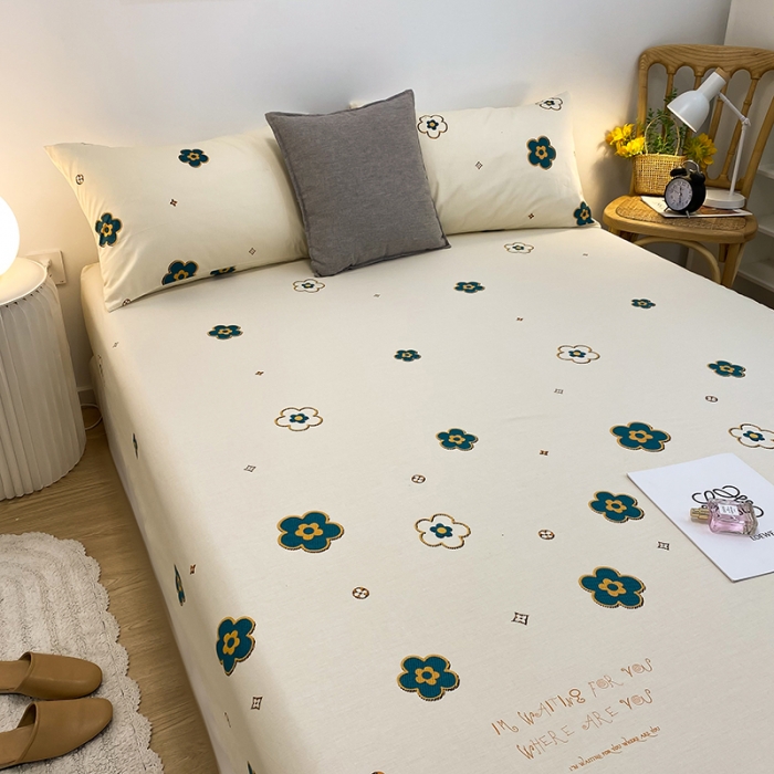 91家纺网 家纺一手货源 找家纺 简宜家居 2021新款全棉A版床笠 兰朵