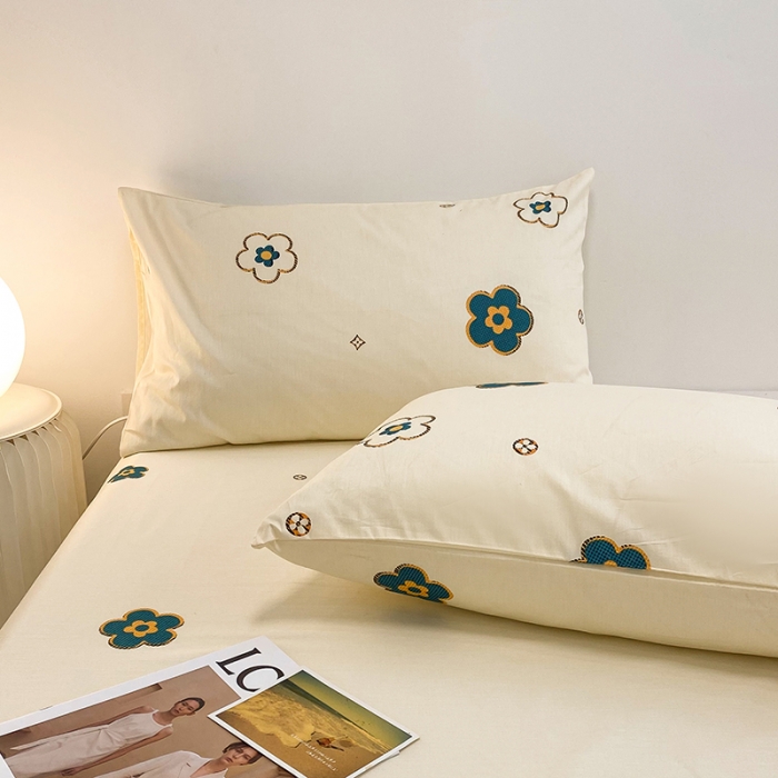 91家纺网 家纺一手货源 找家纺 简宜家居 2021新款全棉A版床笠 兰朵