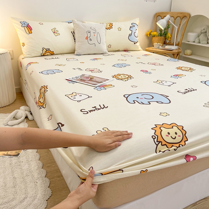 91家纺网 家纺一手货源 找家纺 简宜家居 2021新款全棉A版床笠 小可爱