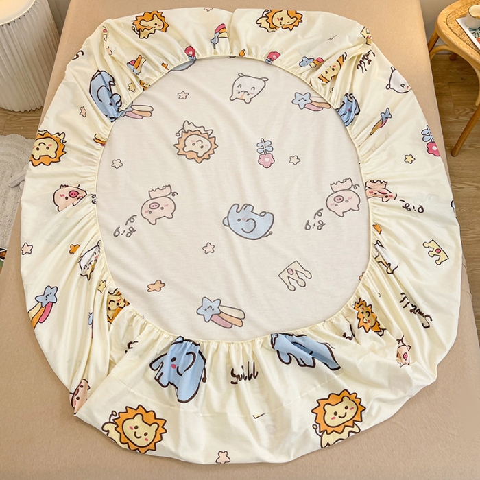 91家纺网 家纺一手货源 找家纺 简宜家居 2021新款全棉A版床笠 小可爱