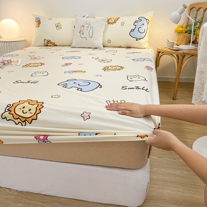 91家纺网 家纺一手货源 找家纺 简宜家居 2021新款全棉A版床笠 小可爱