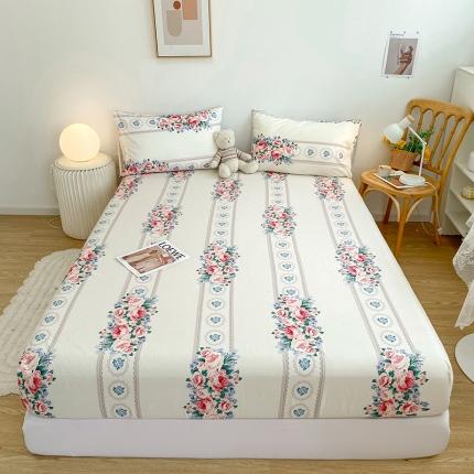 91家纺网 家纺一手货源 找家纺 简宜家居 2021新款全棉A版床笠 白月光