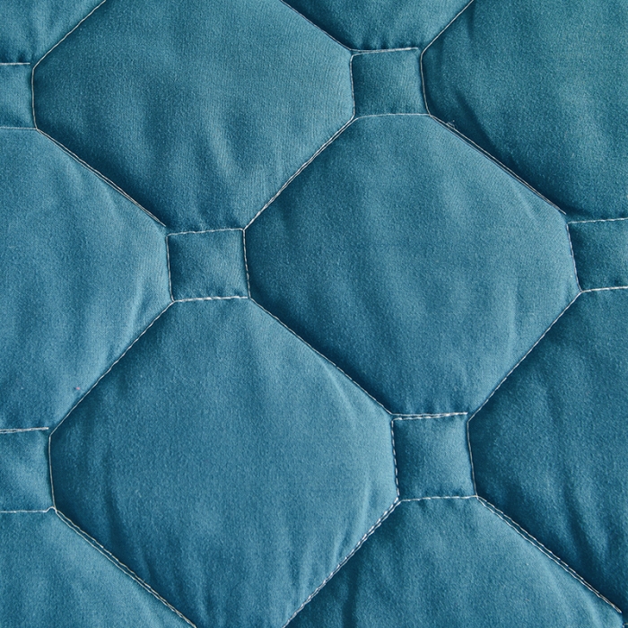 91家纺网 家纺一手货源 找家纺 艾裙海 2025新款纯色磨毛夹棉单床裙 宝蓝