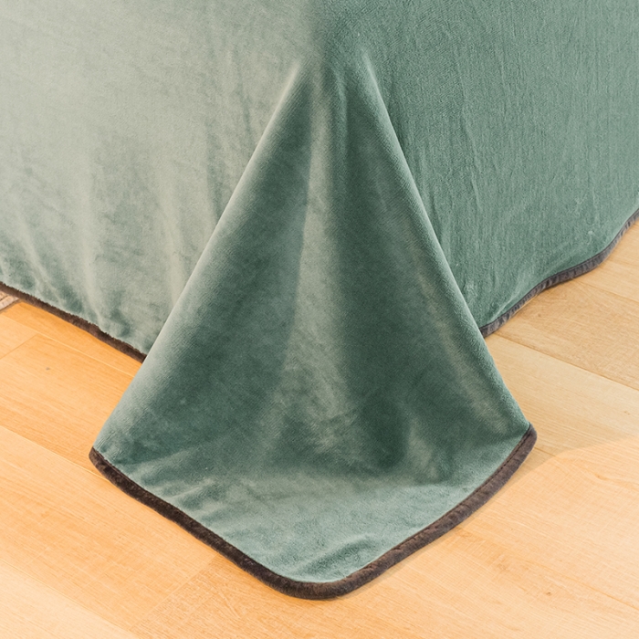 91家纺网 家纺一手货源 找家纺 （总）琪格格2022新款工艺款牛奶绒小包边四件套