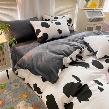 91家纺网 家纺一手货源 找家纺 （总）2022新款全棉+水晶绒四件套