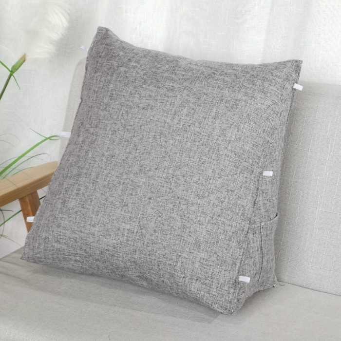 91家纺网 家纺一手货源 找家纺 （总）新款加厚棉麻三角腰靠床头靠垫沙发靠背飘窗靠垫腰靠批发抱枕颈椎枕