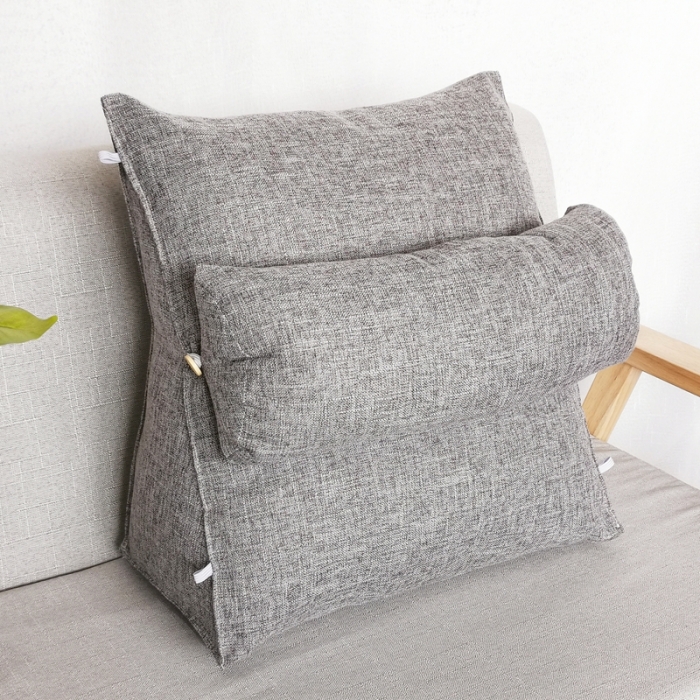 91家纺网 家纺一手货源 找家纺 （总）新款加厚棉麻三角腰靠床头靠垫沙发靠背飘窗靠垫腰靠批发抱枕颈椎枕