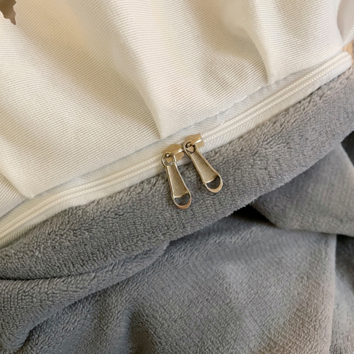 91家纺网 家纺一手货源 找家纺 千朵 2021新款法莱绒加厚牛奶绒四件套 深兰灰