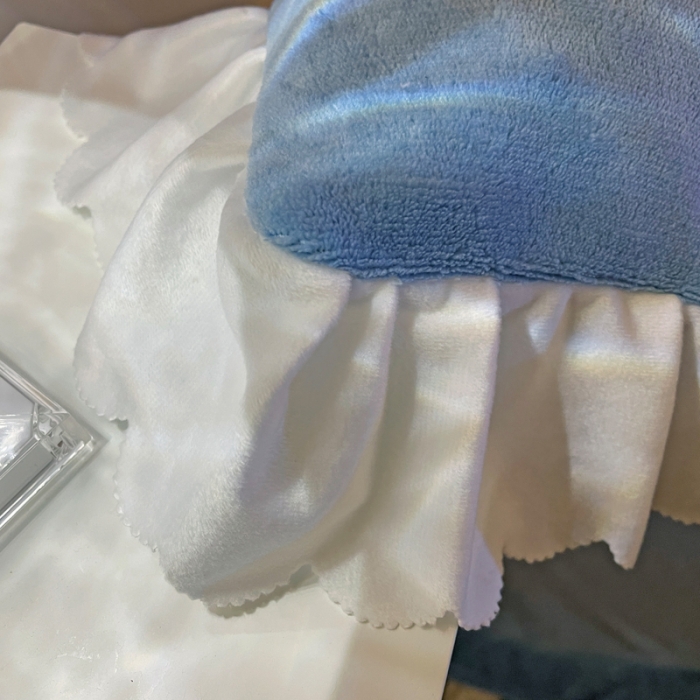 91家纺网 家纺一手货源 找家纺 千朵 2021新款法莱绒加厚牛奶绒四件套 天空蓝